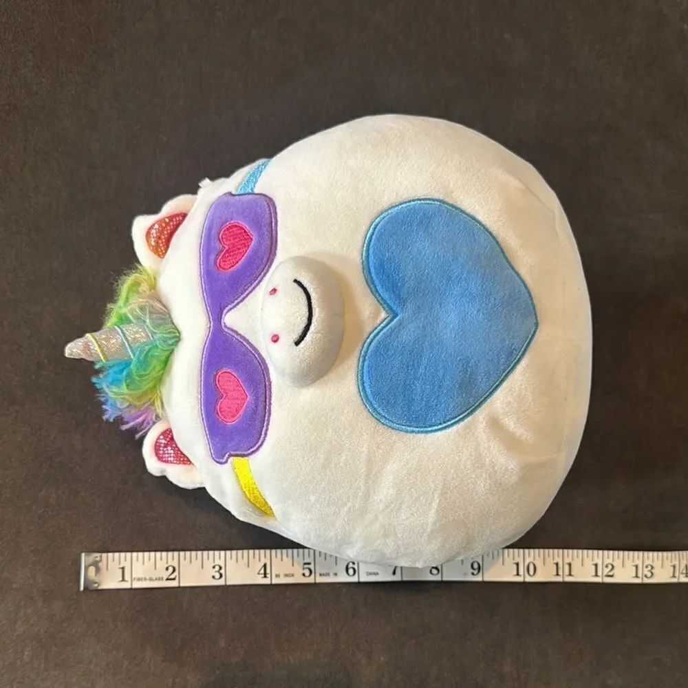 Squishmallows Joie the White Unicorn 8” Plush Toy From Valentine Squad 2020 - Picture 10 of 10